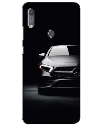 Чехол для Huawei Y6s с картинкой «Свет фар Mercedes»