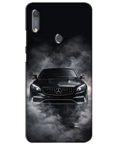 Чехол для Huawei Y6s с картинкой «Mercedes в дыму»
