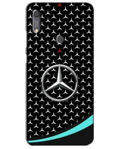 Чехол для Huawei Y6s с картинкой «Mercedes — бирюзовый акцент»