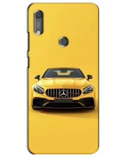 Чехол для Huawei Y6s с картинкой «Желтый Mercedes GT»