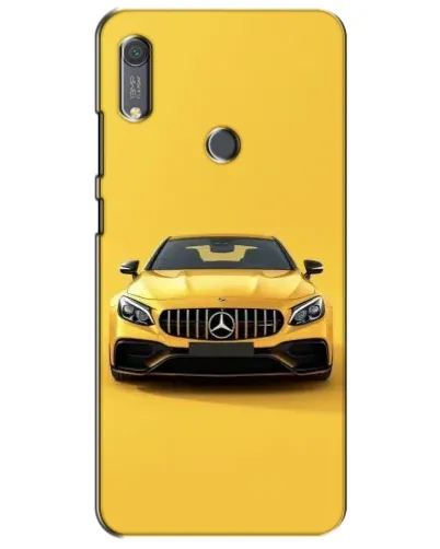 Чехол для Huawei Y6s с картинкой «Желтый Mercedes GT»