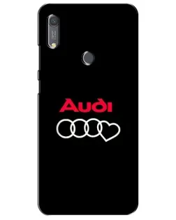 Чехол для Huawei Y6s с картинкой «Логотип Audi Heart»