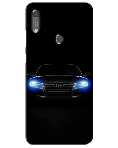 Чехол для Huawei Y6s с картинкой «Audi в неоне»