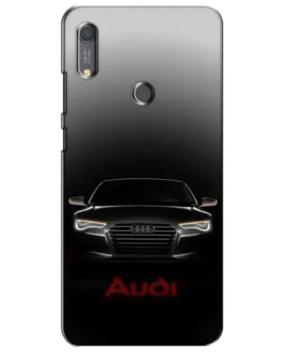 Чехол для Huawei Y6s с картинкой «Audi — градиентный контур»