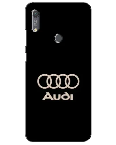 Чехол для Huawei Y6s с картинкой «Audi — золотой логотип»