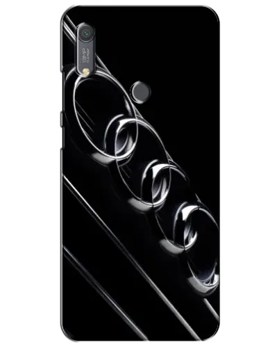 Чехол для Huawei Y6s с картинкой «Audi — абстрактные кольца»