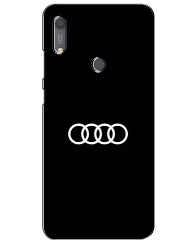 Чехол для Huawei Y6s с картинкой «Audi White Logo»