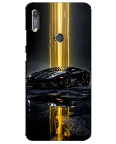 Чохол для Huawei Y6s з картинкою «Нічний Lamborghini драйв»