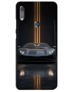Чохол для Huawei Y6s з картинкою «Lamborghini золоті лінії»