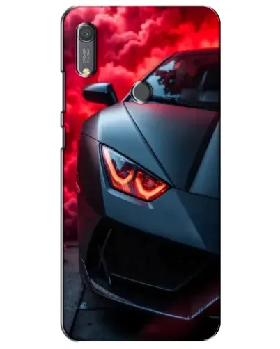 Чохол для Huawei Y6s з картинкою «Lamborghini червоне сяйво»
