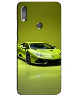 Чохол для Huawei Y6s з картинкою «Салатовий Lamborghini Huracan»