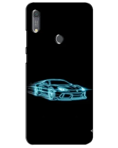 Чохол для Huawei Y6s з картинкою «Неоновий контур Lamborghini»