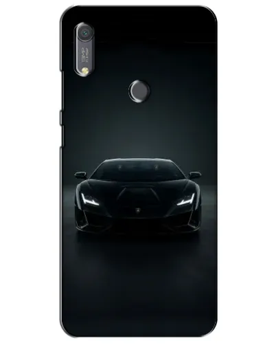Чохол для Huawei Y6s з картинкою «Чорний Lamborghini Aventador»