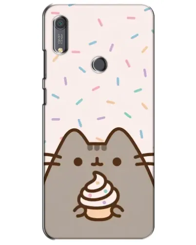 Чохол для Huawei Y6s з картинкою «Пушин з кексом»