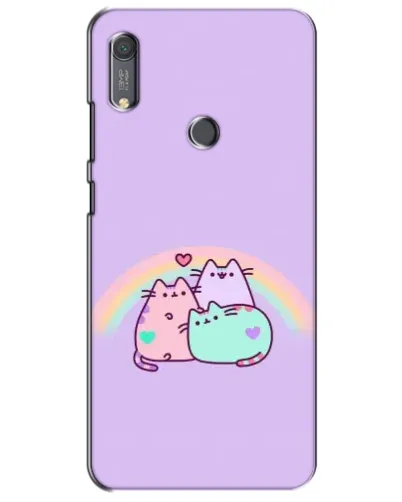 Чохол для Huawei Y6s з картинкою «Веселкові Пушини»