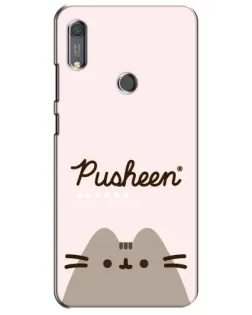 Чохол для Huawei Y6s з картинкою «Pusheen логотип» Чохол для Huawei Y6s з картинкою «Pusheen логотип»