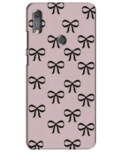 Чехол для Huawei Y6s с картинкой «Черные бантики»