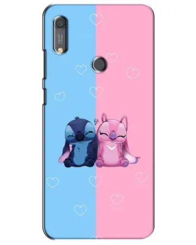 Чохол для Huawei Y6s з картинкою «Stitch та Angel Love»