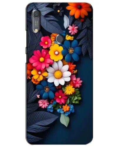 Чехол для Huawei Y6s с картинкой «Цветочная феерия»