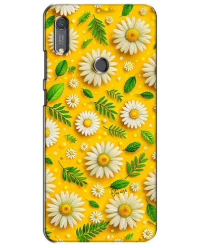 Чехол для Huawei Y6s с картинкой «Ромашковое солнце»