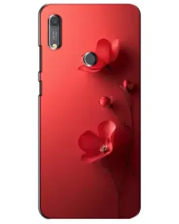 Чехол для Huawei Y6s с картинкой «Маковые соцветия»