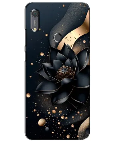 Чехол для Huawei Y6s с картинкой «Черный лотос»