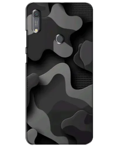 Чохол для Huawei Y6s з картинкою «Темний абстрактний камуфляж»