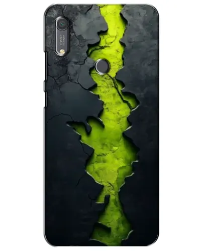 Чохол для Huawei Y6s з картинкою «Салатовий розлом скелі»