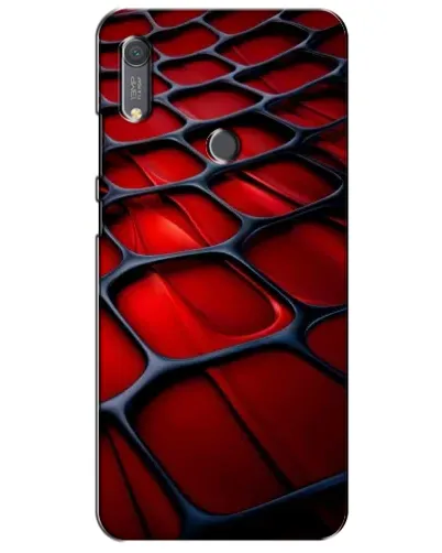 Чохол для Huawei Y6s з картинкою «Червона глянцева сітка»