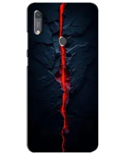 Чохол для Huawei Y6s з картинкою «Червона лавова тріщина»