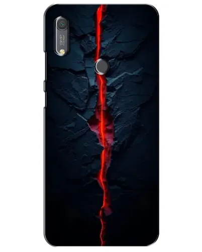 Чохол для Huawei Y6s з картинкою «Червона лавова тріщина»