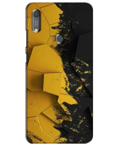 Чохол для Huawei Y6s з картинкою «Золоті уламки геометрії»