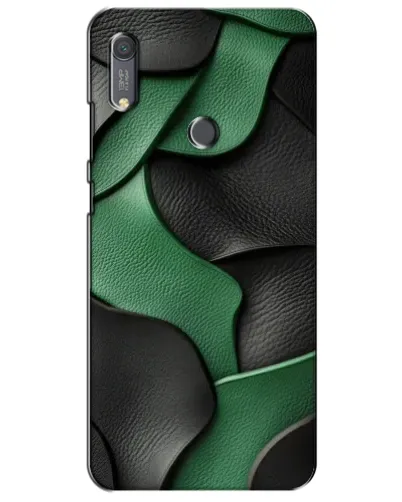 Чохол для Huawei Y6s з картинкою «Зелені шкіряні хвилі»