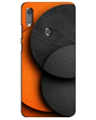 Чохол для Huawei Y6s з картинкою «Геометрія помаранчевих кіл»