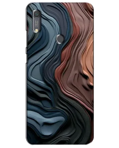 Чохол для Huawei Y6s з картинкою «Кольорові хвилі каньйону»