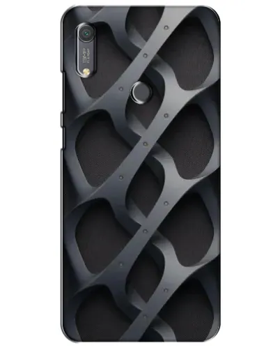 Чохол для Huawei Y6s з картинкою «Об'ємне сіре плетіння»