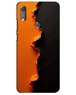 Чохол для Huawei Y6s з картинкою «Помаранчевий розлом»
