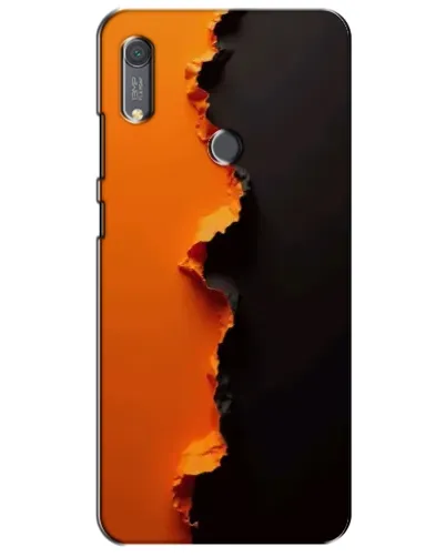 Чохол для Huawei Y6s з картинкою «Помаранчевий розлом»