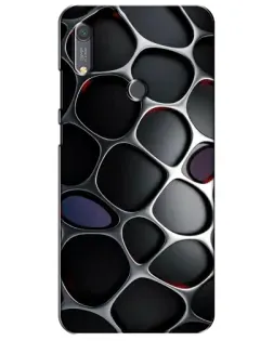 Чохол для Huawei Y6s з картинкою «Об'ємна темна решітка»