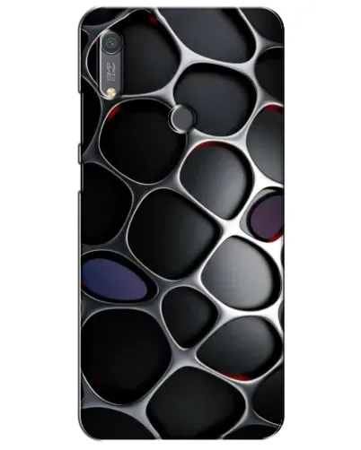Чохол для Huawei Y6s з картинкою «Об'ємна темна решітка»