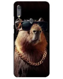 Чохол для Huawei Y6s з картинкою «Капібара золотий ланцюг»