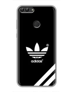 Чехол для Huawei Y7 Prime 2018 с картинкой «Adidas с диагональными полосами»