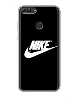 Чохол для Huawei Y7 Prime 2018 з картинкою «Мазки фарби Nike»