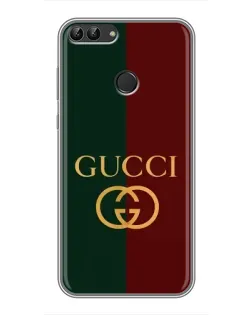 Чохол для Huawei Y7 Prime 2018 з картинкою «Gucci — темно-зелений градієнт»
