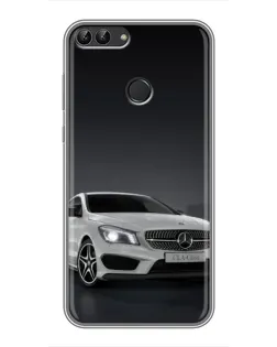 Чехол для Huawei Y7 Prime 2018 с картинкой «Mercedes AMG GT Silver» Чехол для Huawei Y7 Prime 2018 с картинкой «Mercedes AMG GT Silver»