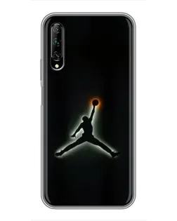 Чехол для Huawei Y7 Pro 2019 с картинкой «Jordan Gradient Logo»