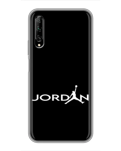 Чехол для Huawei Y7 Pro 2019 с картинкой «Jordan White Logo»
