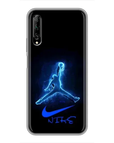 Чехол для Huawei Y7 Pro 2019 с картинкой «Jordan Neon Blue»