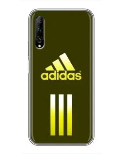 Чехол для Huawei Y7 Pro 2019 с картинкой «Оливковый градиент Adidas»