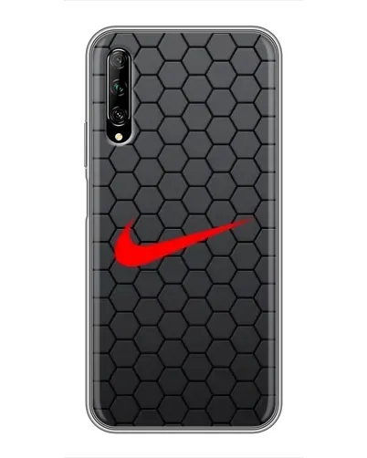 Чехол для Huawei Y7 Pro 2019 с картинкой «Nike — карбоновая сетка»